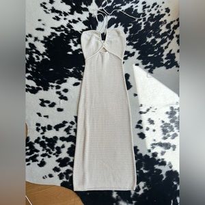 Reformation cream woven knit dress, XS